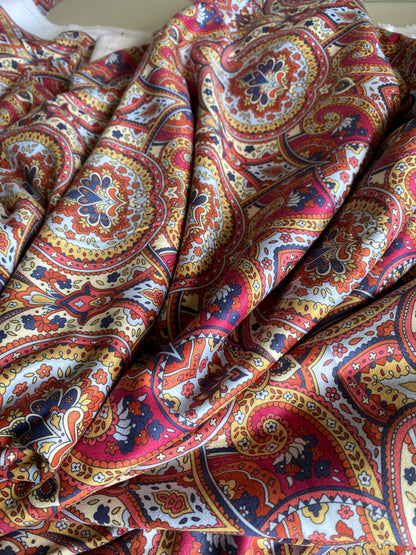 Paisley Stretch Suede Fabric 4.5m