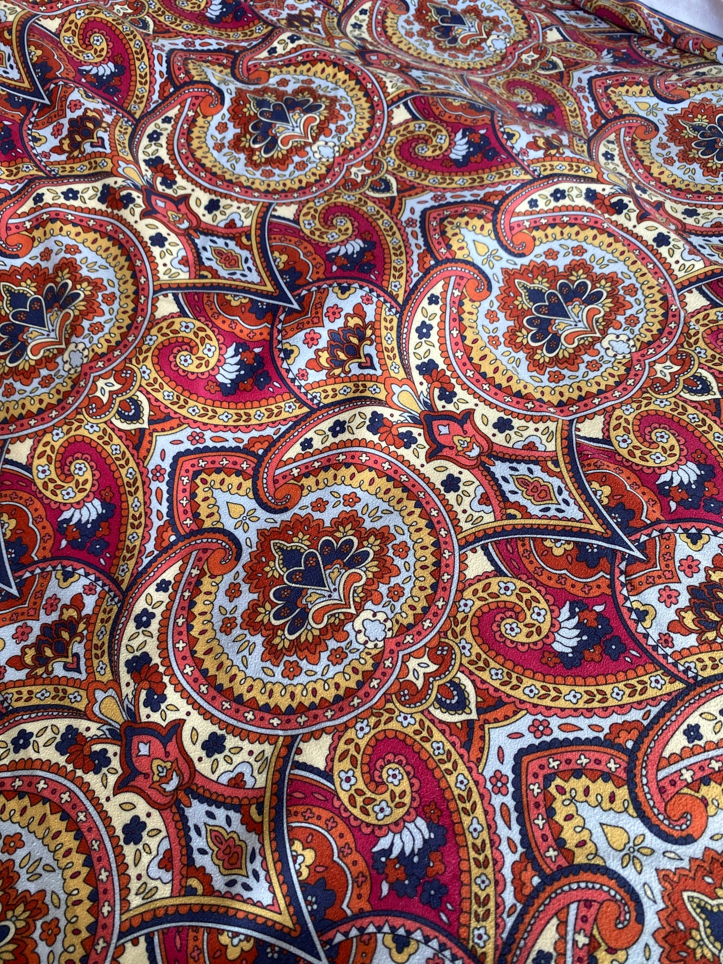 Paisley Stretch Suede Fabric 4.5m